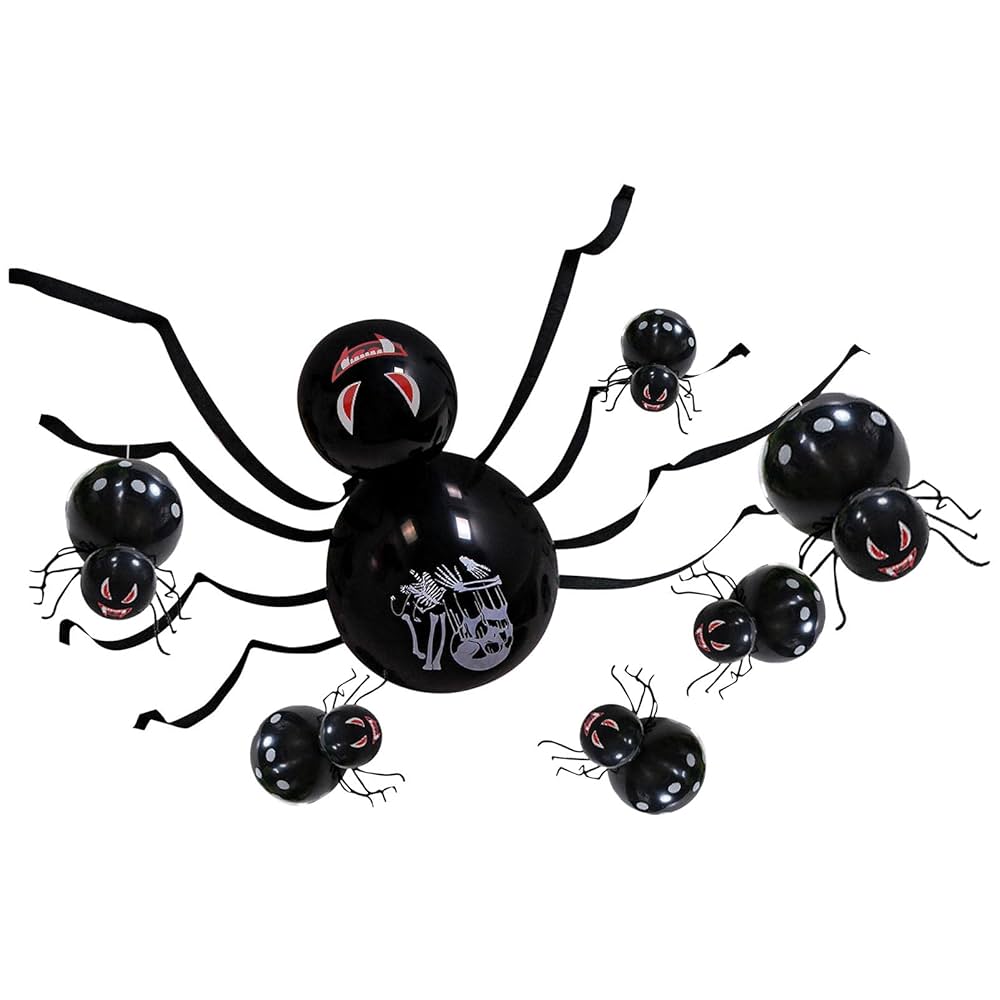 Amazon.co.jp: shopparadise ハロウィン バルーン ホラー 蜘蛛